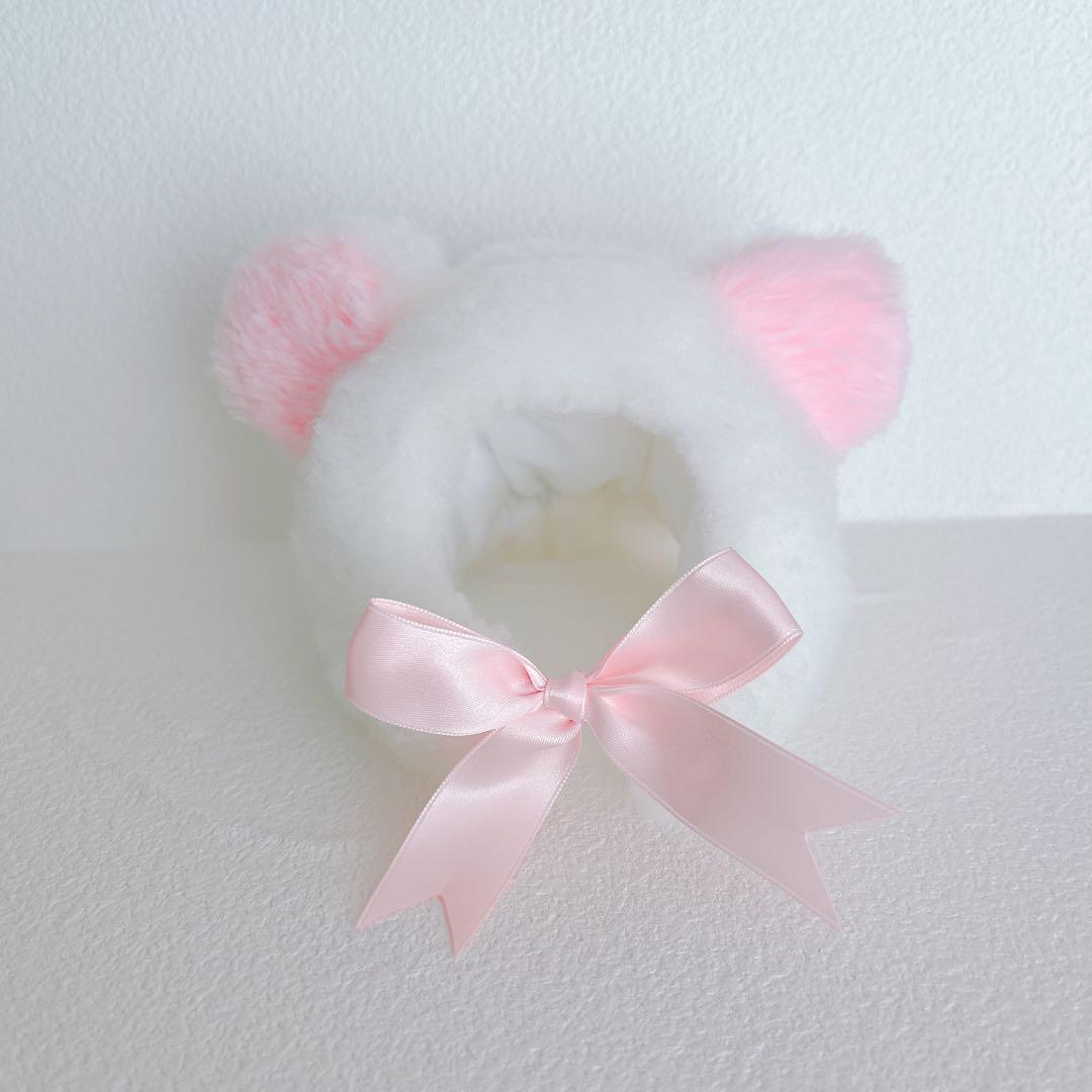 初期ピカチュウ　ハンドメイド　ホワホワさん帽子　ピンク