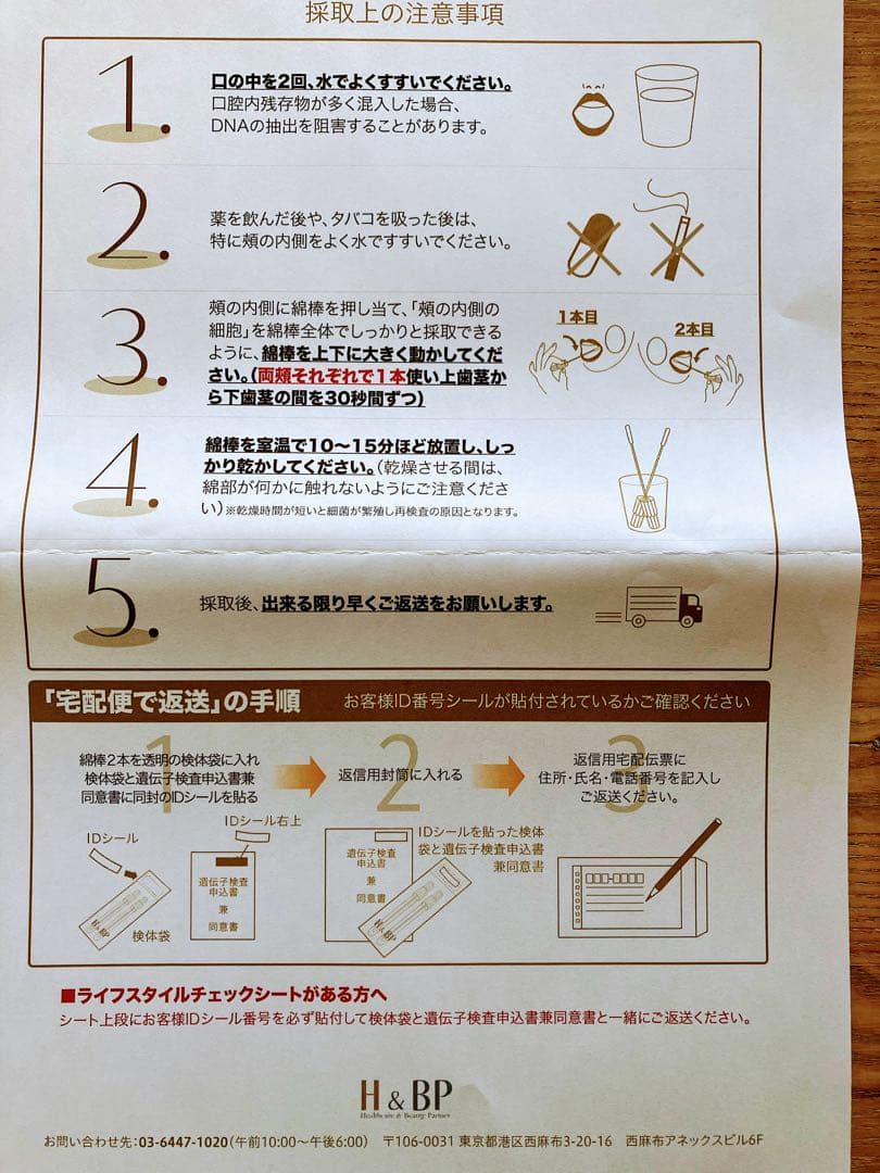 H&BP 遺伝子検査キット