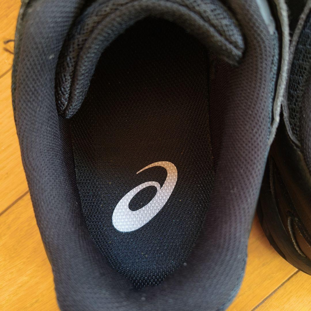 asics 安全靴 黒 ベルクロストラップ