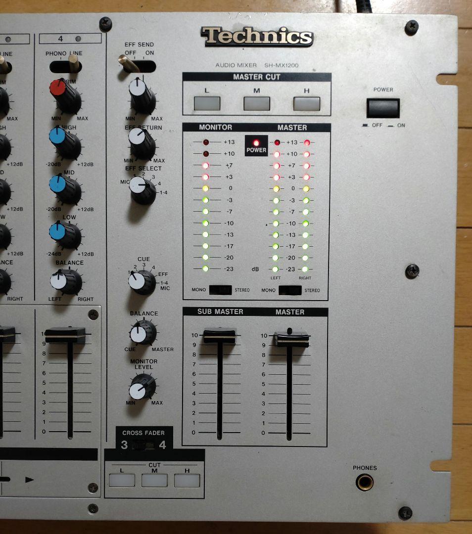 Technics 　SH-MX1200 動作確認済み　送料込み　DJミキサー
