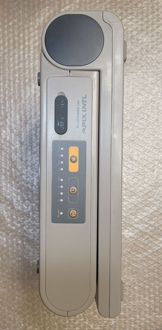 アピックス APF-560 グレイッシュ SOTOMO ソーラーパワーファン