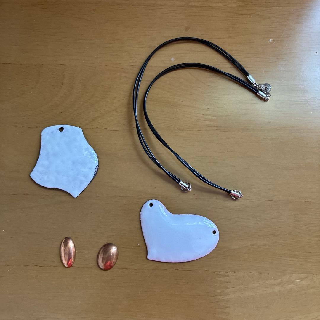 七宝焼　銅板　アクセサリー素材　他