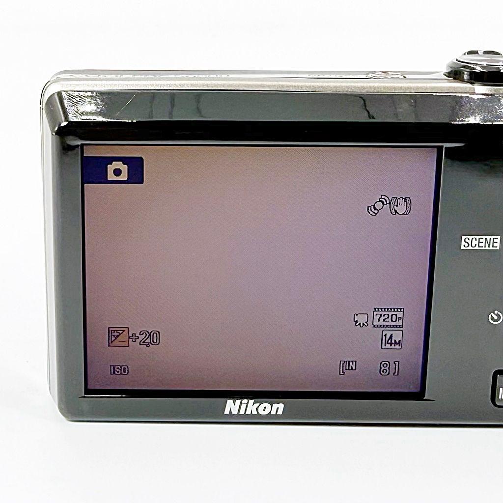 ニコン COOLPIX S6000 フラッシュレッド コンデジ カメラ 中古