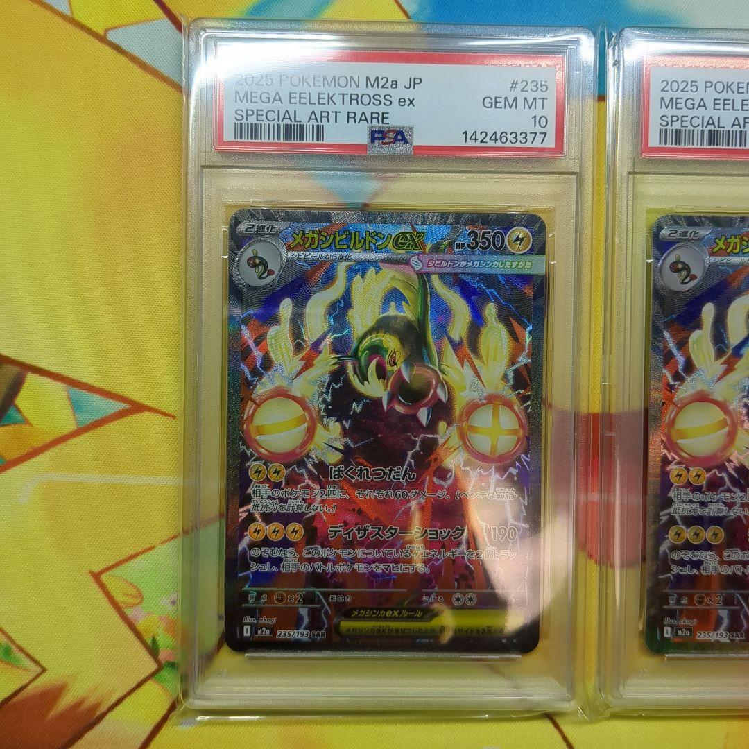 連番 メガシビルドンex SAR PSA10 2枚