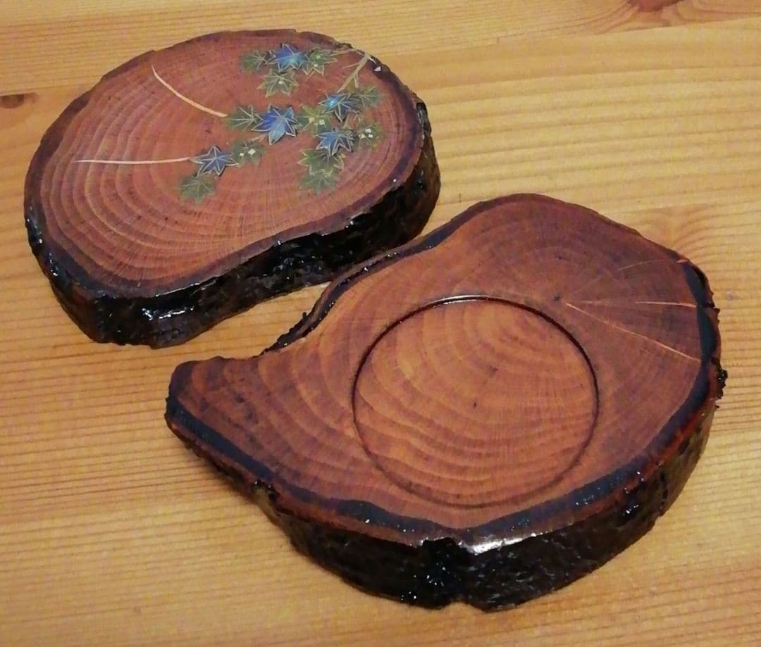 中林星山　蔦　青楓　蒔絵　香合　共箱　茶道具