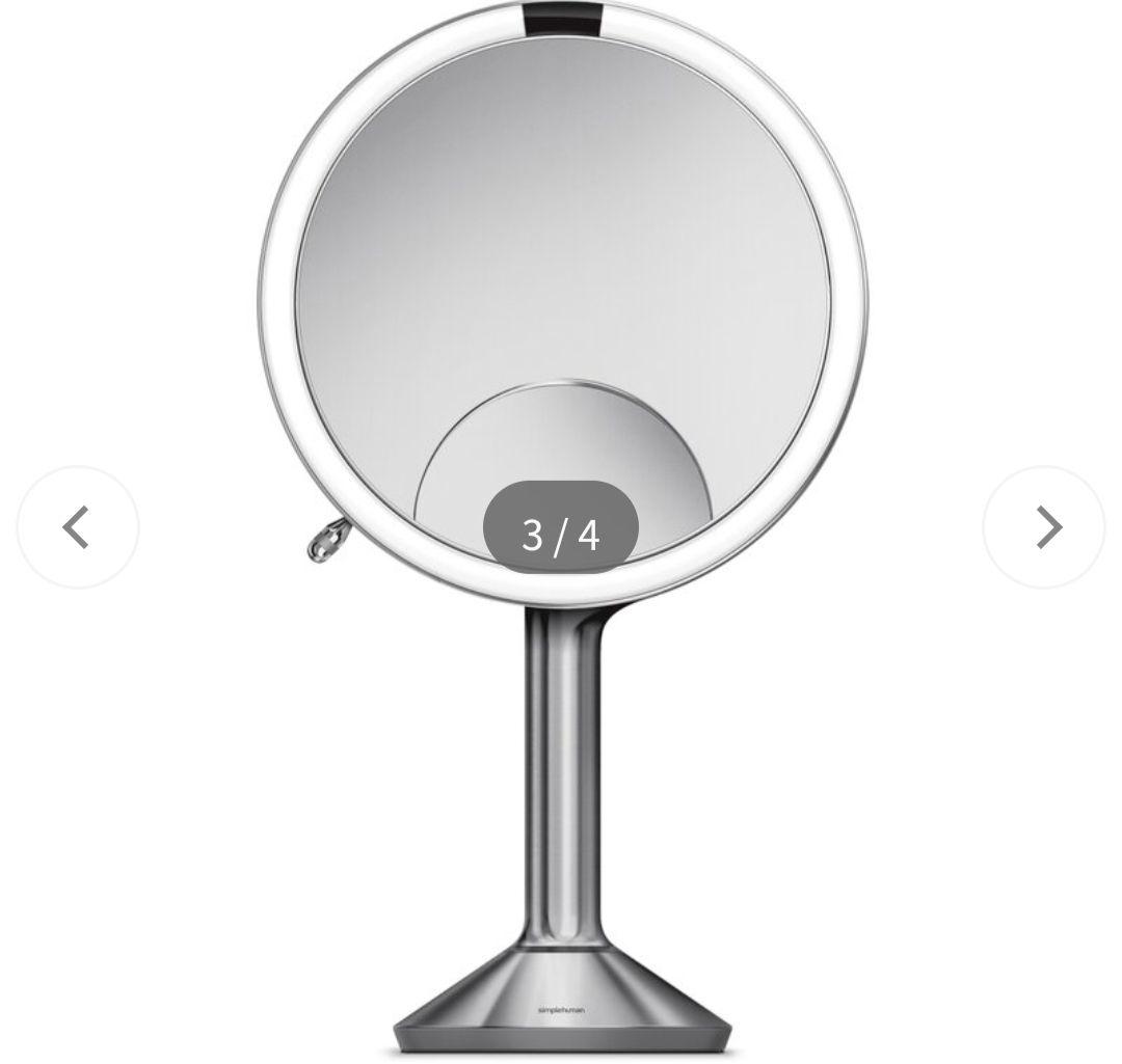 【新品未開封】simplehuman　センサーメイクアップミラートリオ シルバー