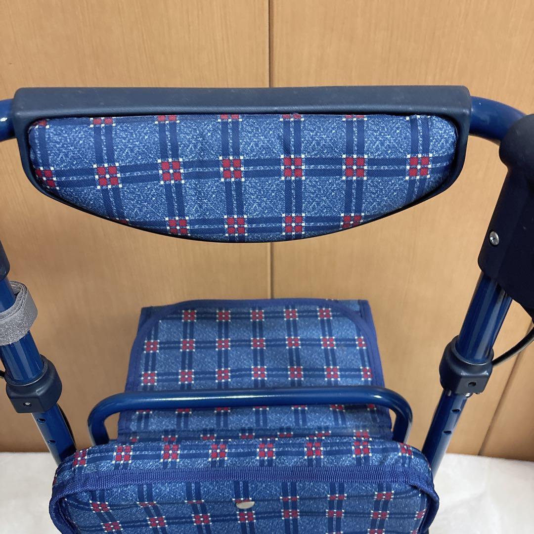 【島製作所】　フォルテ　シルバーカー 手押し車 補助車　介護用品　背もたれ