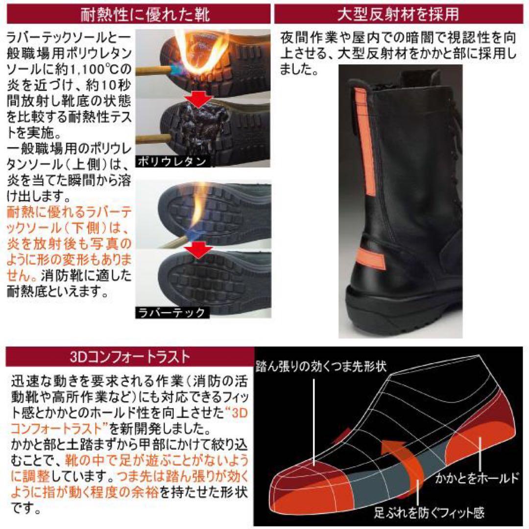 ミドリ安全　Rubbertec RT731F 安全靴 26.5EEE 静電気防止