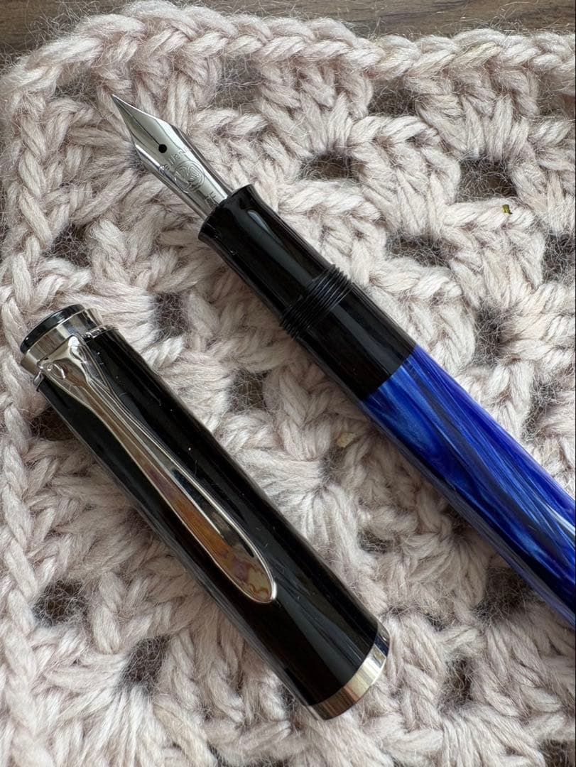 ペリカン Pelikan M205 マーブルブルー