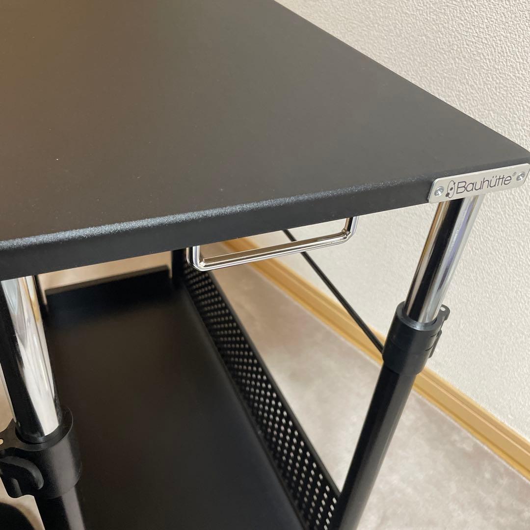 Bauhutte 昇降式Ｌ字デスク スタンダード BHD-670H-BK