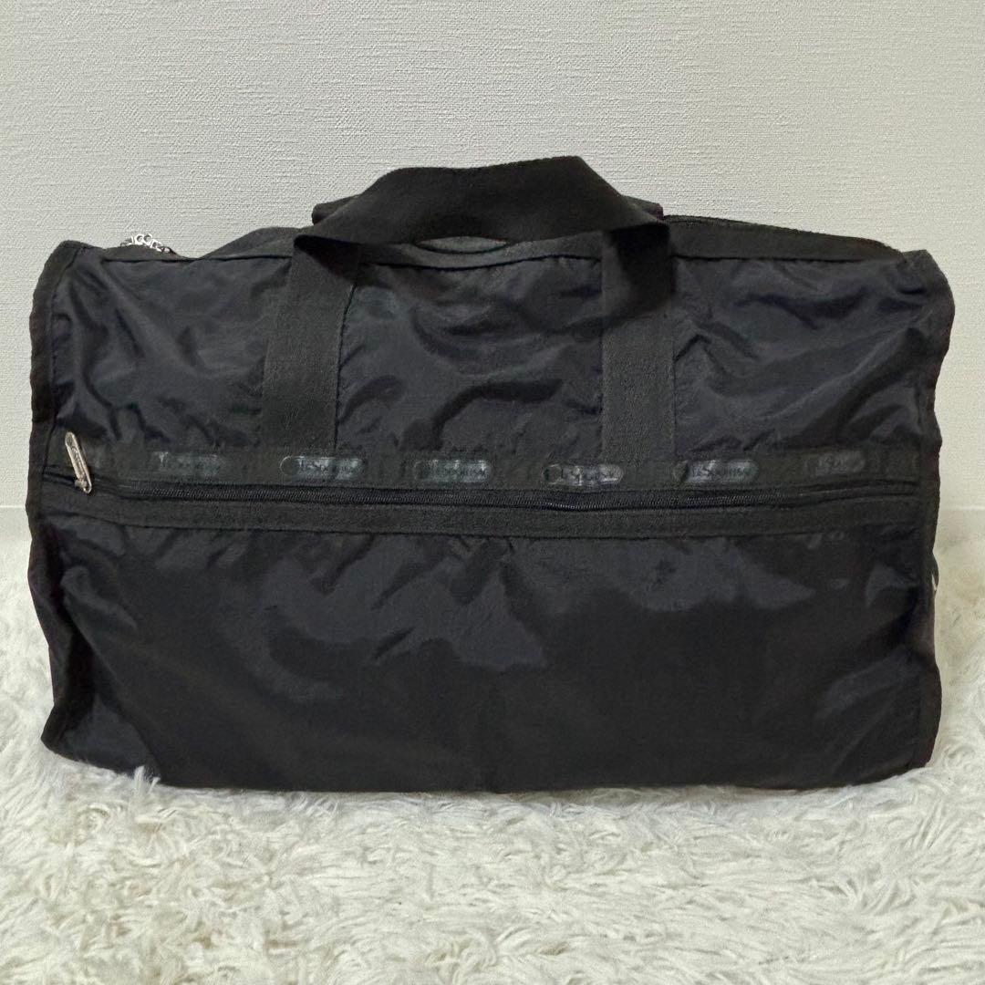【美品】レスポートサック　特大ボストン　オールブラック