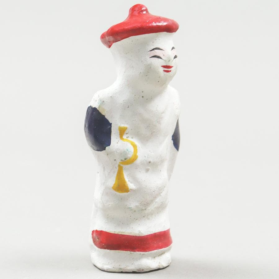 静岡土人形 ラッパ持ち小僧 置物 民芸品