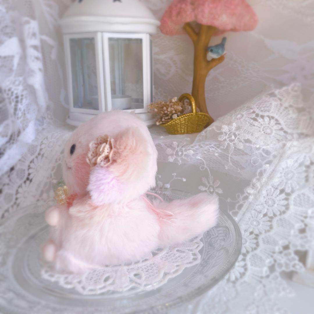 New ★ハンドメイドぬいぐるみ★ こんぺいとうちゃん☆ 桜ウーパールーパー②