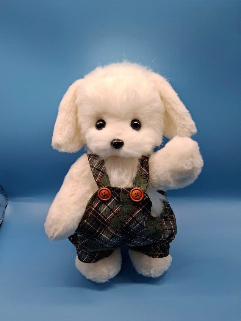ぬいぐるみ、テディマルチーズ、犬、ハンドメイド、オリジナル、特大、サロペット
