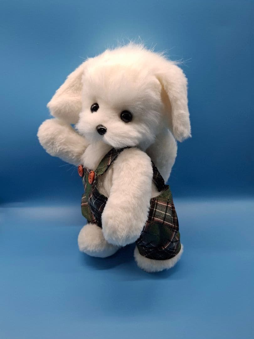 ぬいぐるみ、テディマルチーズ、犬、ハンドメイド、オリジナル、特大、サロペット