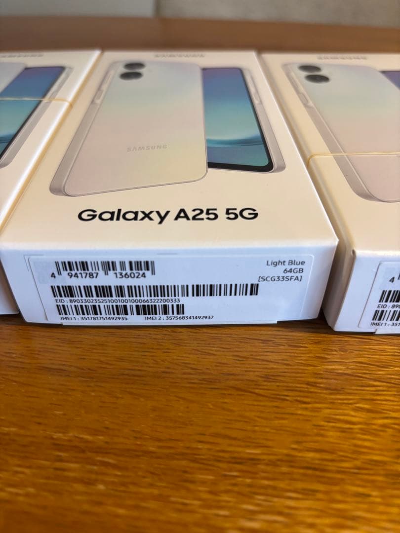 Samsung Galaxy A25 5G 3台セット　LightBlue