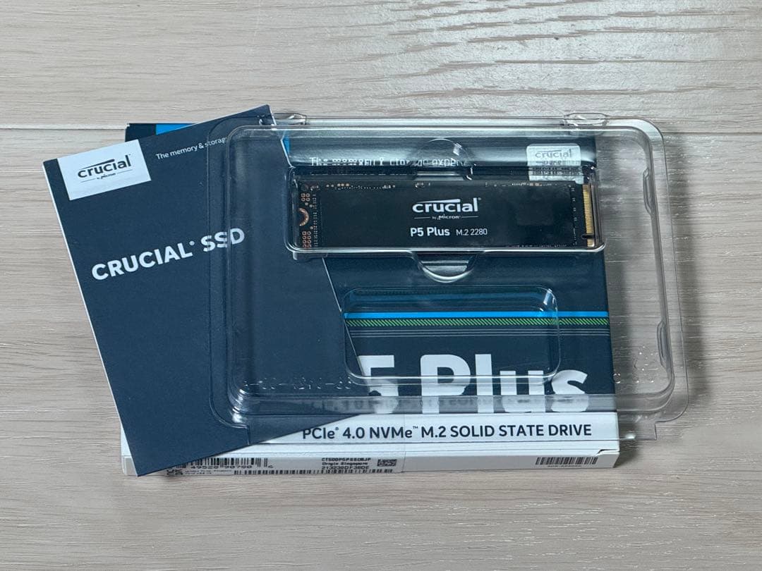 内蔵型SSD crucial P5 Plus 500GBNVMe M.2SSD PCIe4.0