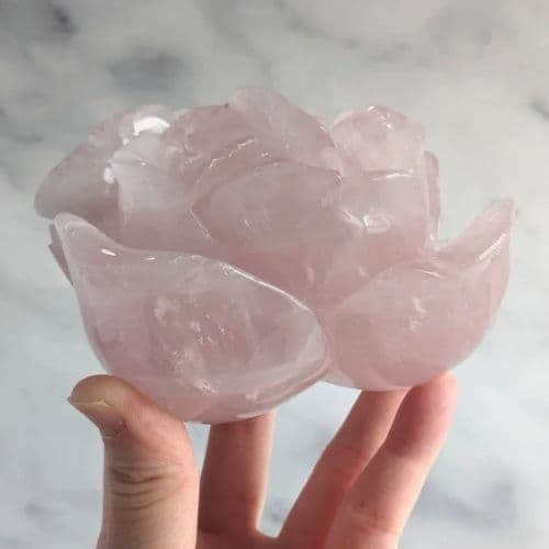 【特別価格】✧ローズクォーツ ビッグローズ 薔薇 【C】✧