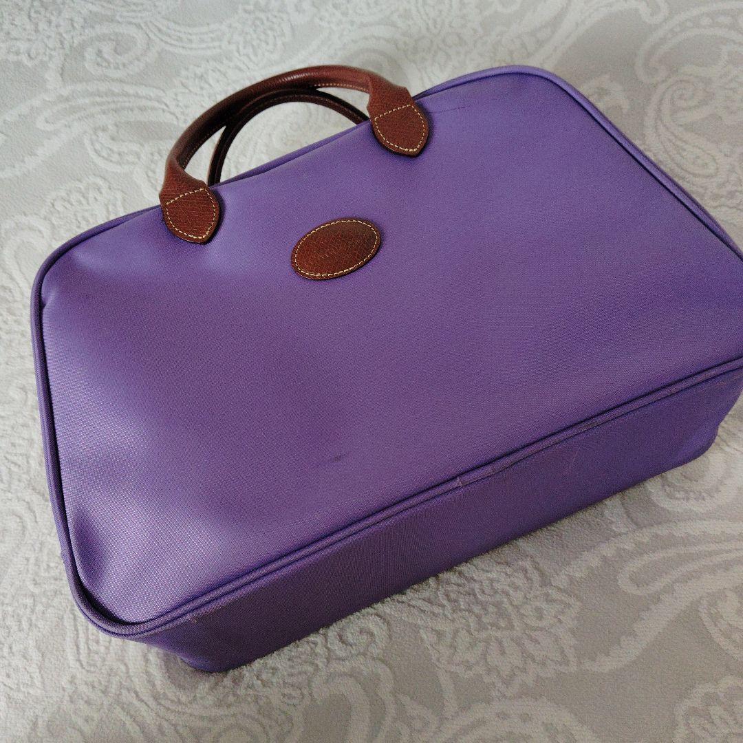LONGCHAMP ボストンバッグ パープル