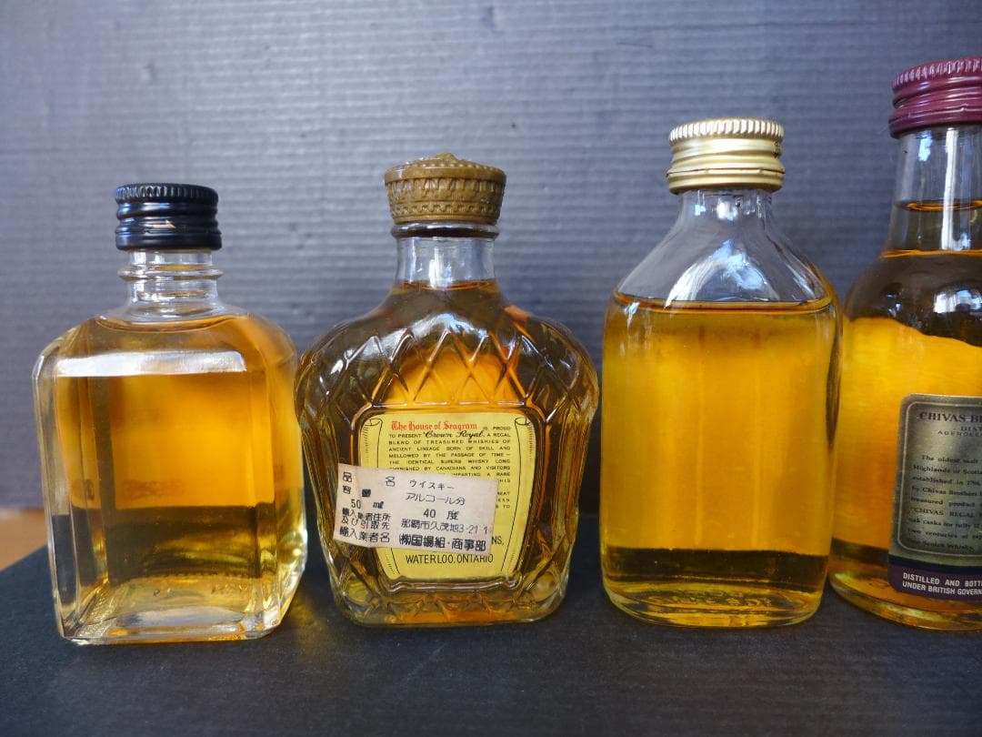 当時物【未開封品 】ウイスキー・ブランデー　ミニボトル　各種8点まとめて