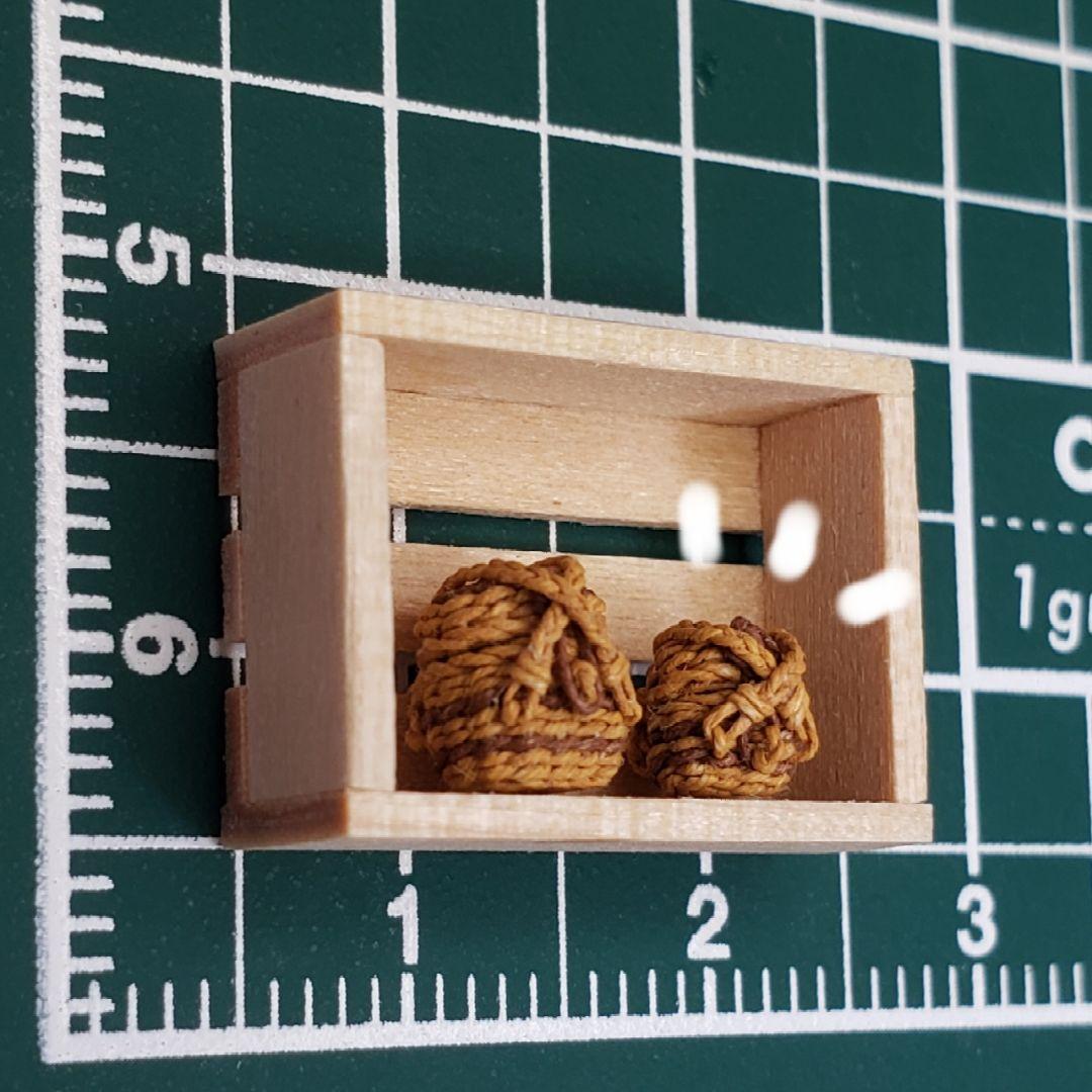 0090 米粒サイズ dollhouse miniature baskets
