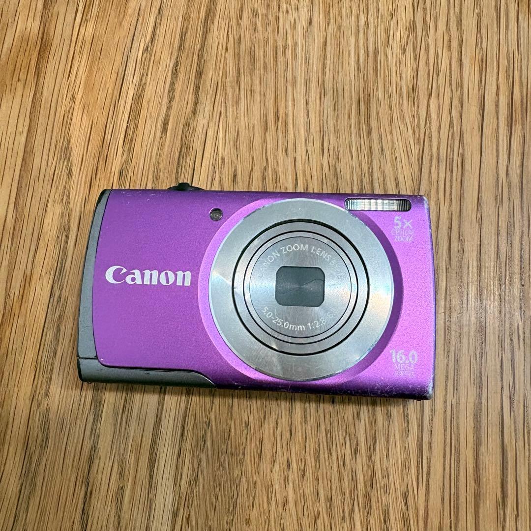 Canon コンパクトデジタルカメラ 16.0メガピクセル パープル