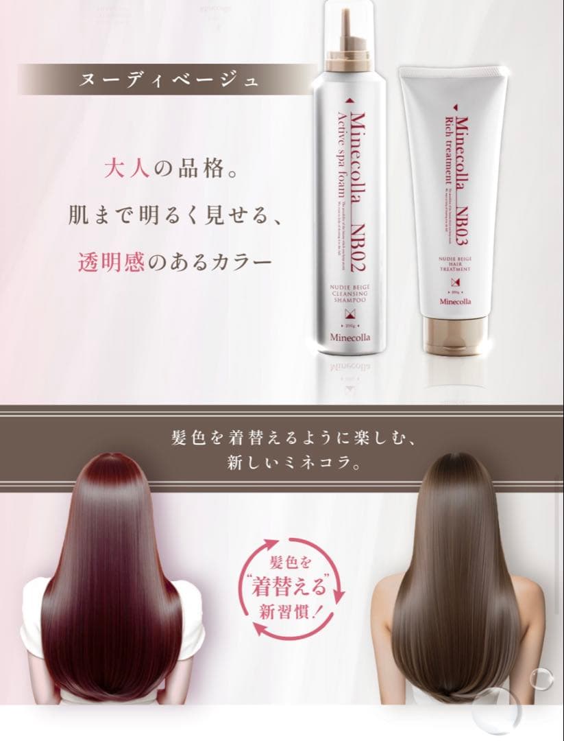 【限定品】ミネコラ ヌーディーベージュ セット（スパフォーム＆トリートメント）