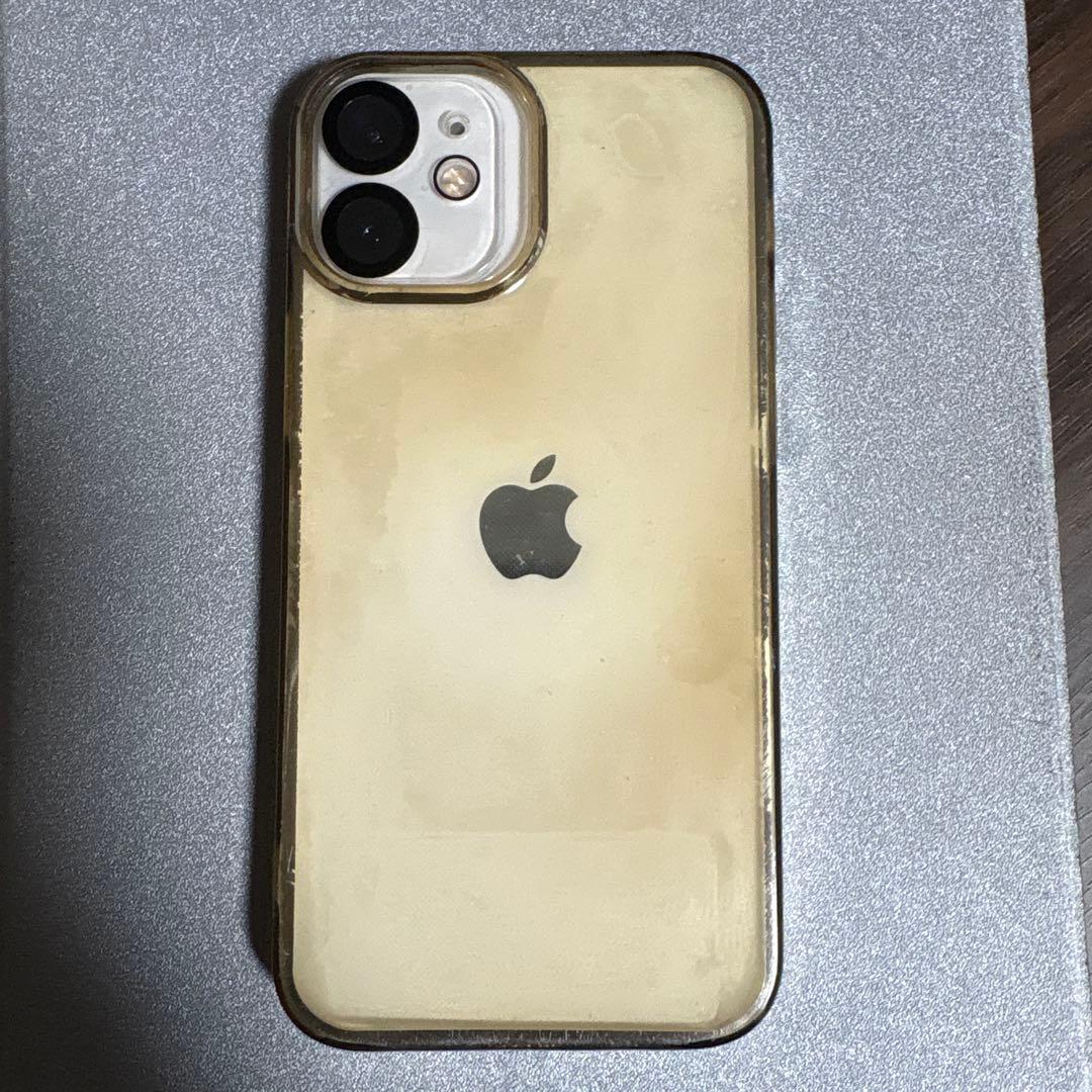 【美品】iPhone 12mini 64GB ホワイト 箱・カバー付き