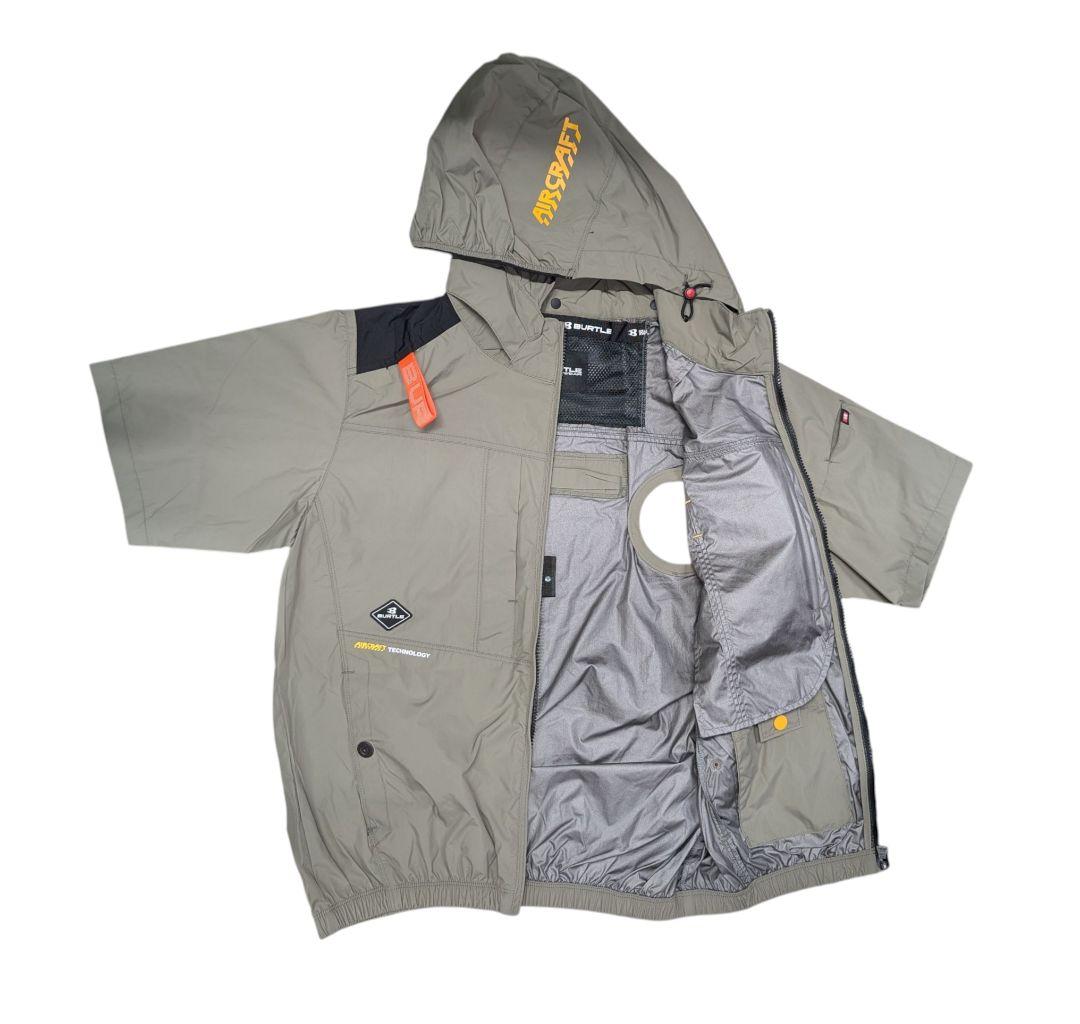 BURTLE　ハイバック半袖空調服　アーミカーキ　М