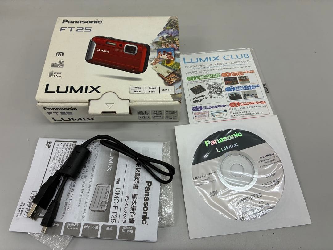 【LUMIX DMC-FT25】(デジタルカメラ充電器付き)動作OK箱付属品あり