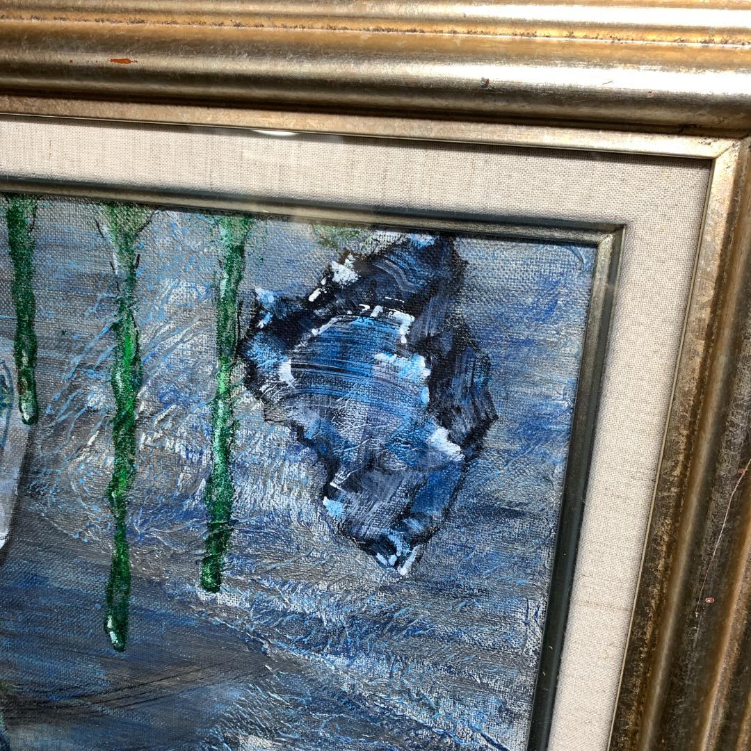 肉筆　次元間アート　額装　油絵