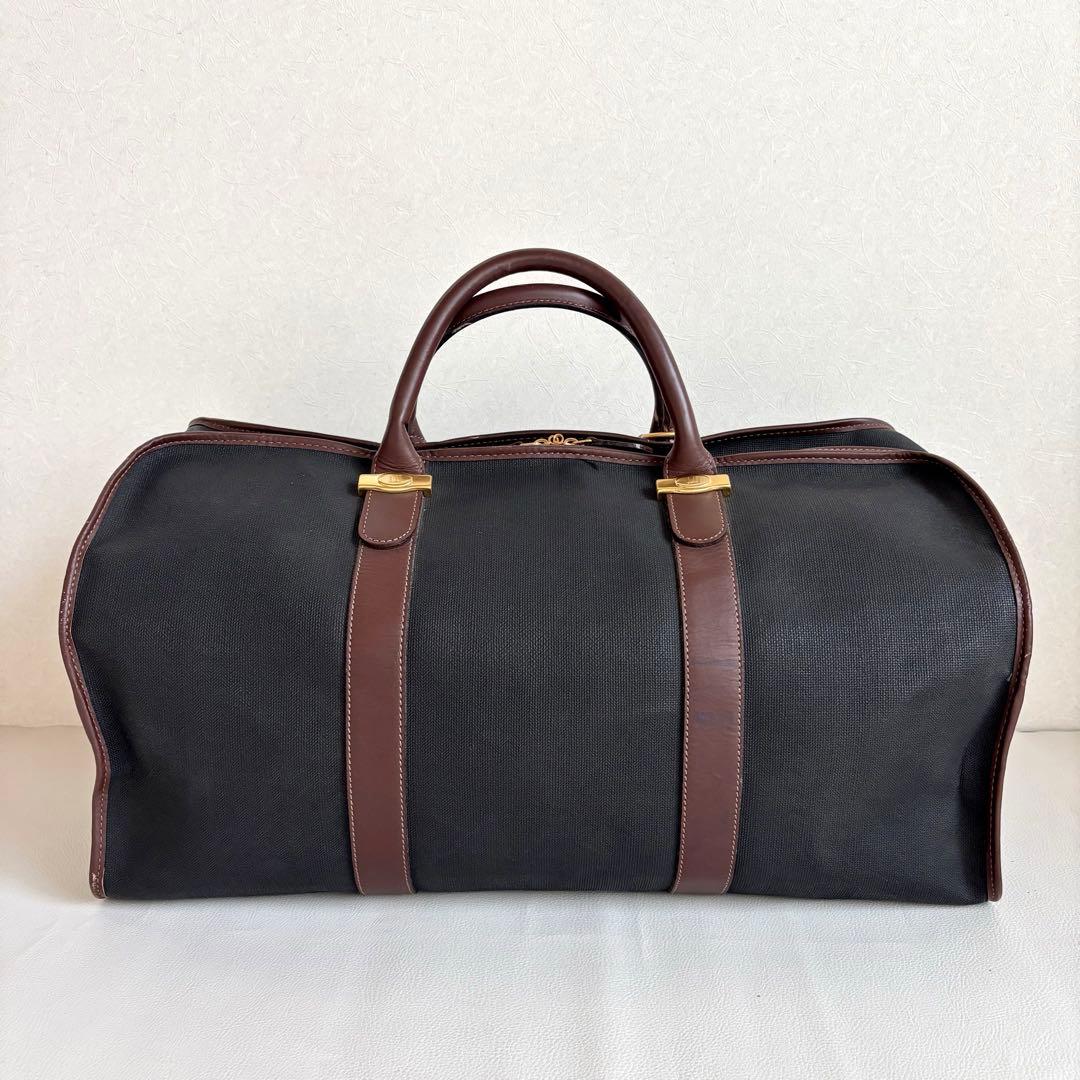 【良品】【ダンヒル】dunhill ボストンバッグ PVC レザー 旅行 出張