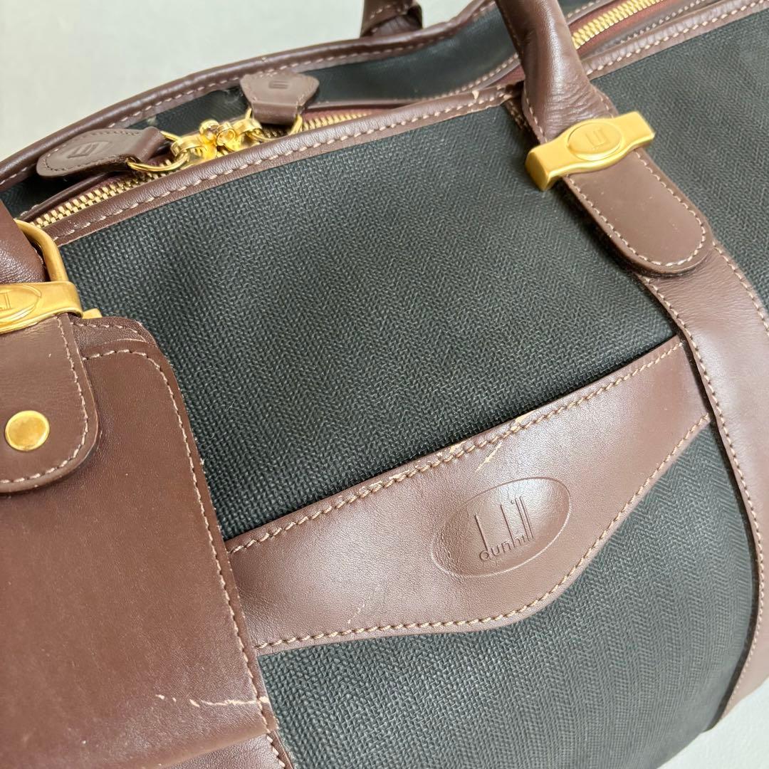 【良品】【ダンヒル】dunhill ボストンバッグ PVC レザー 旅行 出張