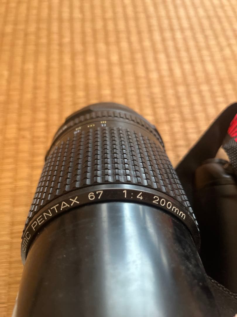 【通電確認済】PENTAX67II ボディ シャッター不動 ジャンク扱いレンズ付