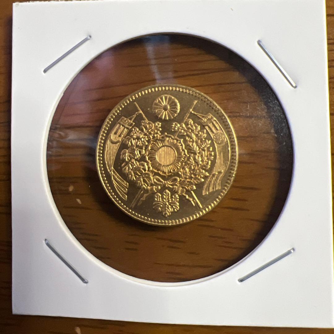 m*i様 日本古銭 旧5円金貨明治13年　古銭 小型金貨　アンティーク