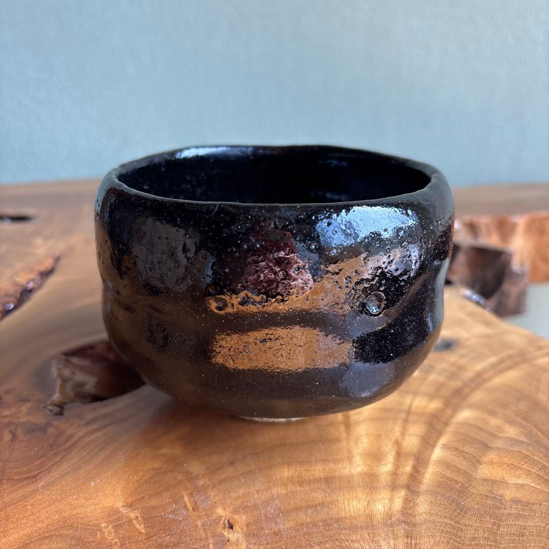 黒楽茶碗 昭楽造 楽焼 共箱 抹茶碗 茶道具