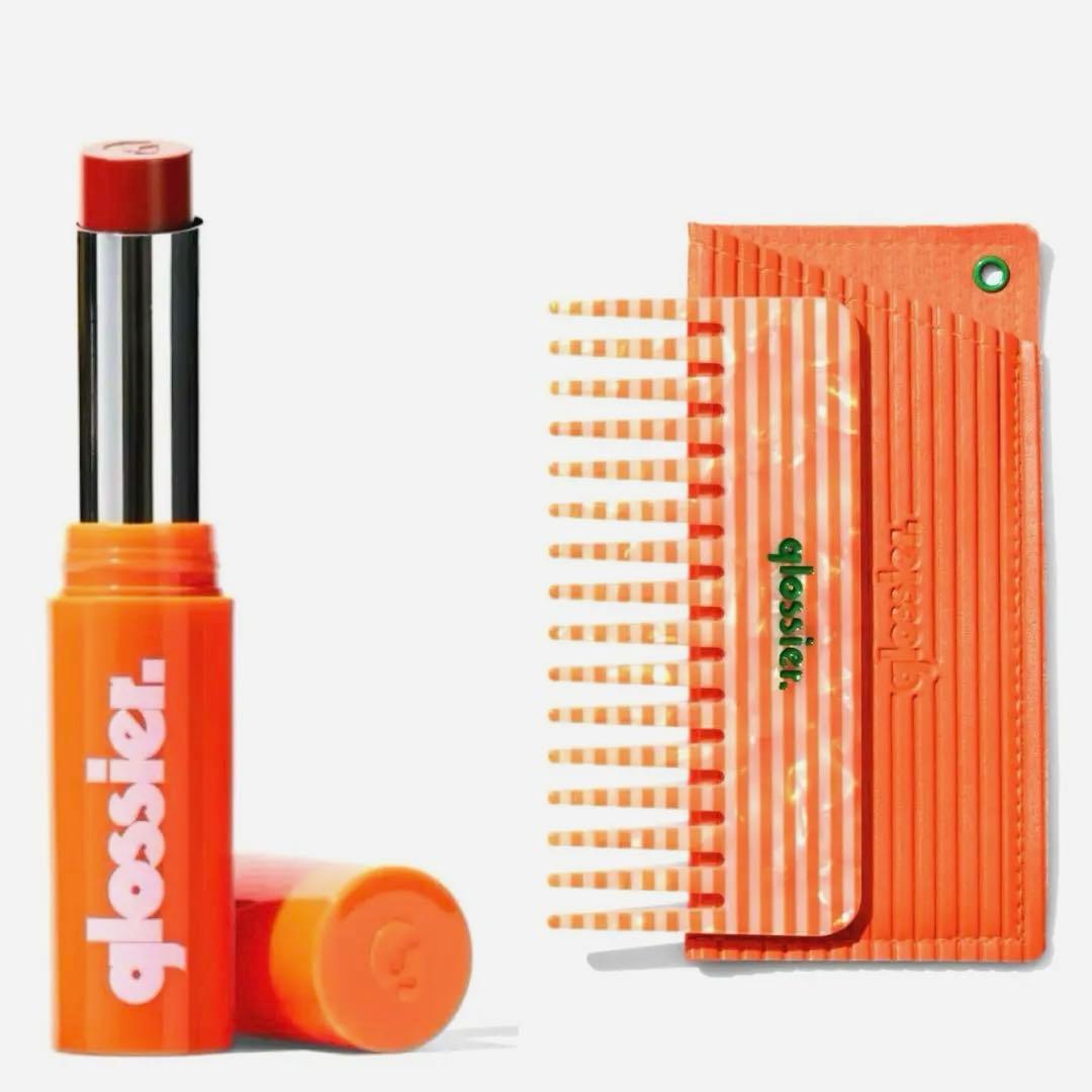 GLOSSIER グロッシャー ウルトラリップ夏限定版カラー + ヘアコーム