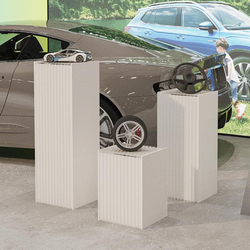 ディスプレイスタンド高さ58㎝長さ40㎝と高さ78㎝長さ40㎝展示台2点セット