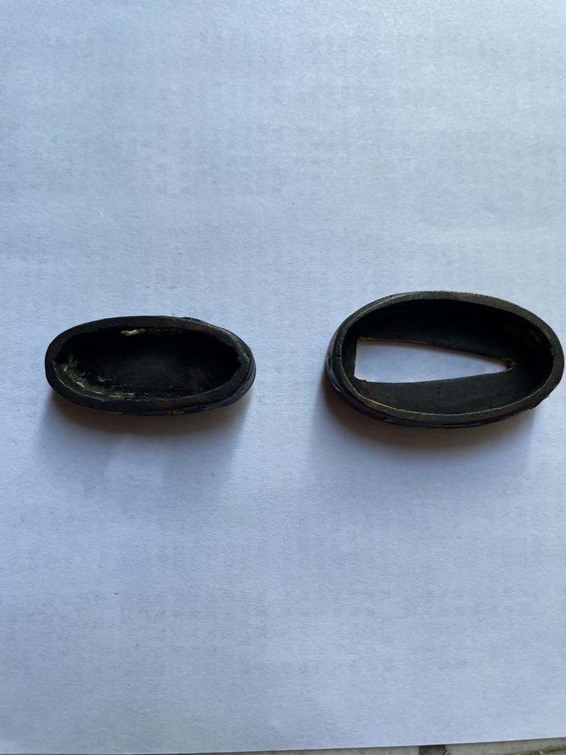 骨董品！貴重な逸品！コレクションなどに！日本刀　拵　縁　頭　①