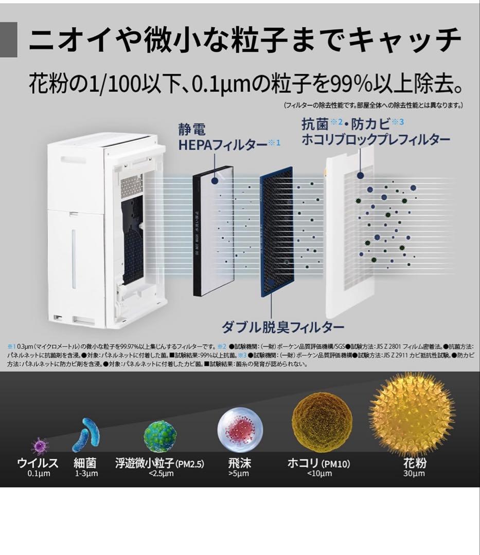 空気清浄加湿機プラズマクラスター KI-SX100-W