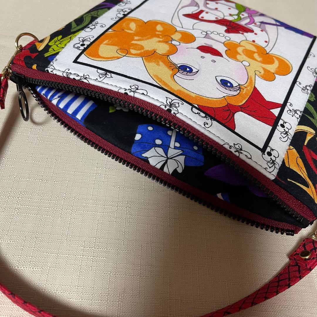 ♡Gone〜で20㎝ファスナーポーチ③♡ハンドメイド　ロラライハリス