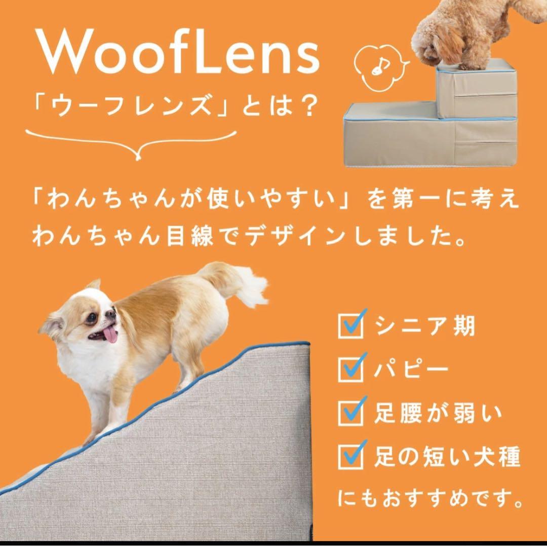 シニア犬　iStep WoofLens スロープステップ　グレー