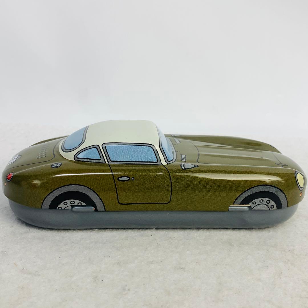希少　ブリキ　ビンテージ　メガネケース　イギリス　小物入れ　車　ペンケース