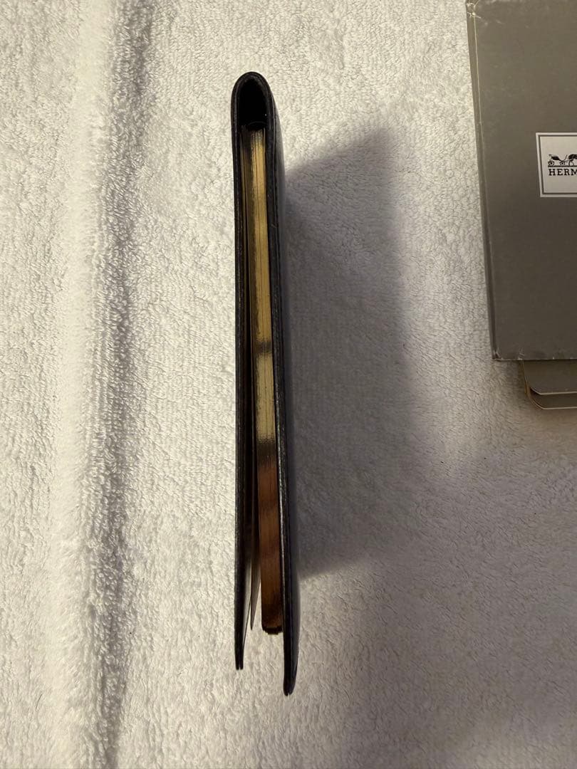 エルメス　ヴィンテージ　メモカバー　ボックスカーフ
