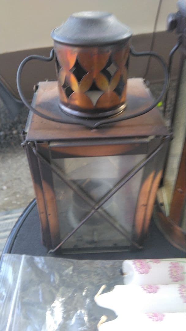 銅製 ランプ ロウソク