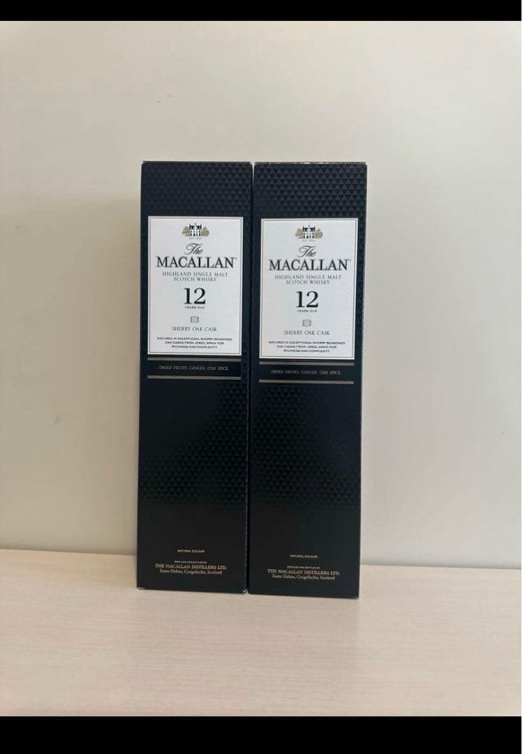 マッカラン12年　シェリーオークカスク 700ml ２本 箱付き　新品未開封品