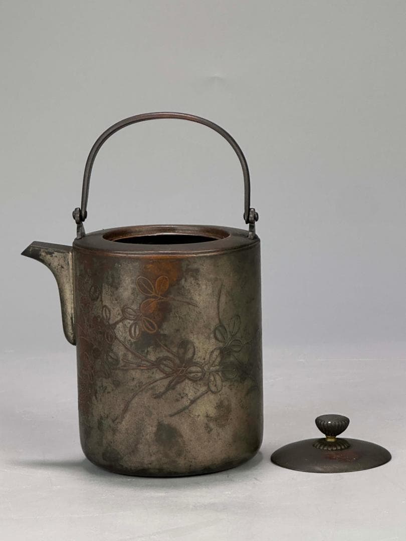 M24-2日本美術　銅製　銅銚子　水注　急須　時代物　古道具