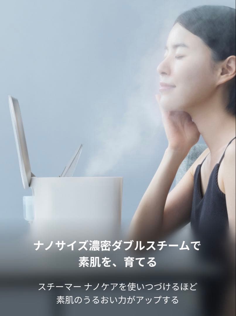 【ほぼ未使用】スチーマー ナノケア / 温冷・化粧水ミストタイプEH-SA0B