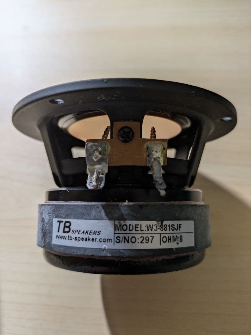 TB TangBand フルレンジ スピーカー W3-881SF 3インチ ペア