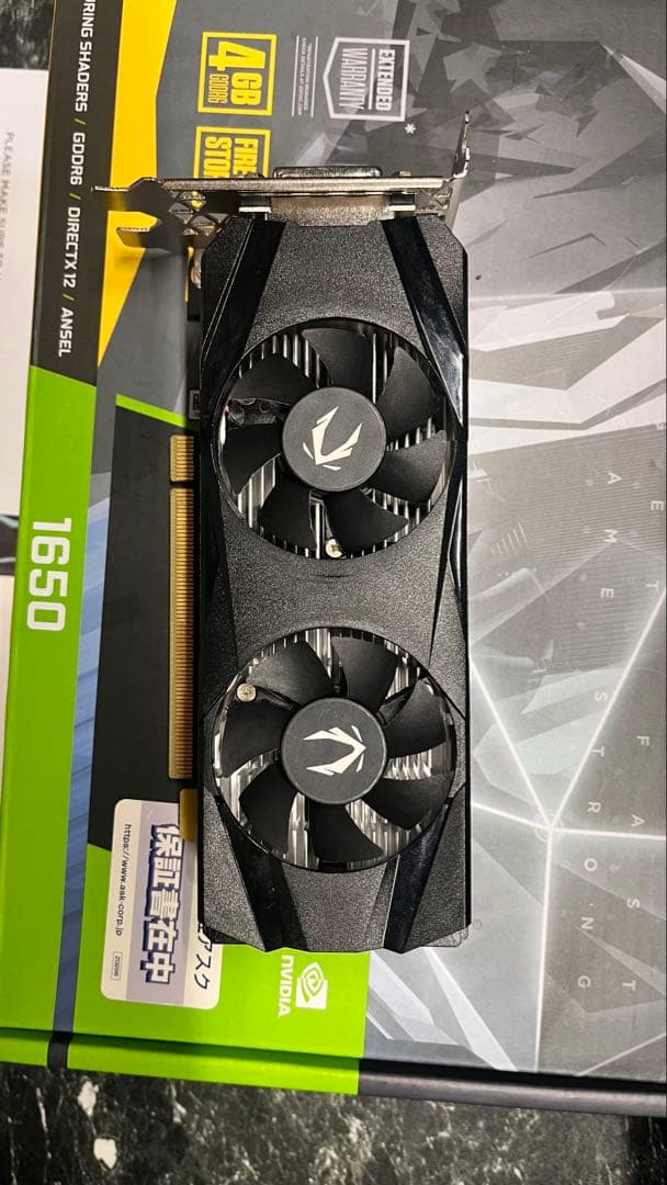 ZOTAC GTX1650LP DDR6 4GB ブラケット新品